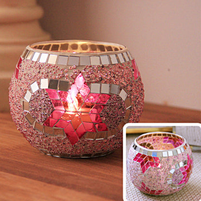 Vintage Glass Candle Tealight Holder