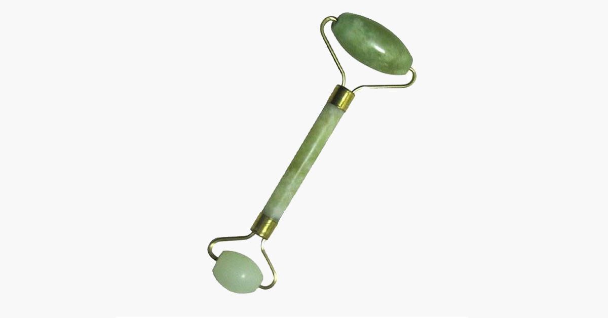 Natural Green Stone Face Roller - Cofik