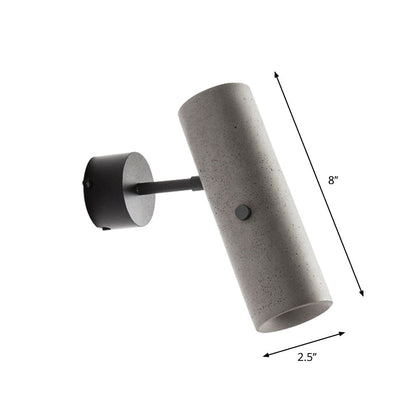 Simple Grey LED Wall Spotlight with Adjustable Arm
