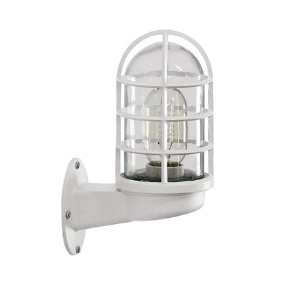 Modern Glass Wall Light with Metal Shade - Cofik