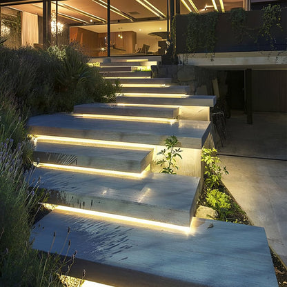 Bright 197' LED Tape 24V Outdoor Step Lighting