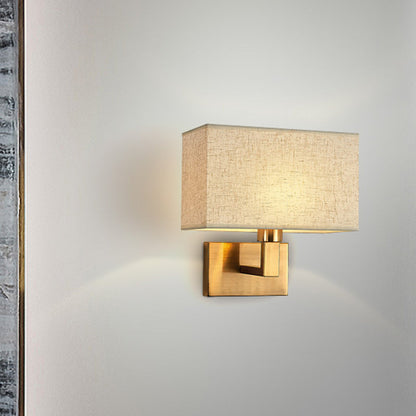 Simple Linen Shade Table Lamp with Adjustable Arm