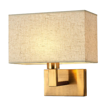 Simple Linen Shade Table Lamp with Adjustable Arm