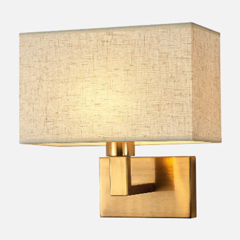 Simple Linen Shade Table Lamp with Adjustable Arm