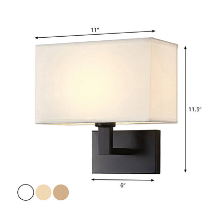 Simple Linen Shade Table Lamp with Adjustable Arm
