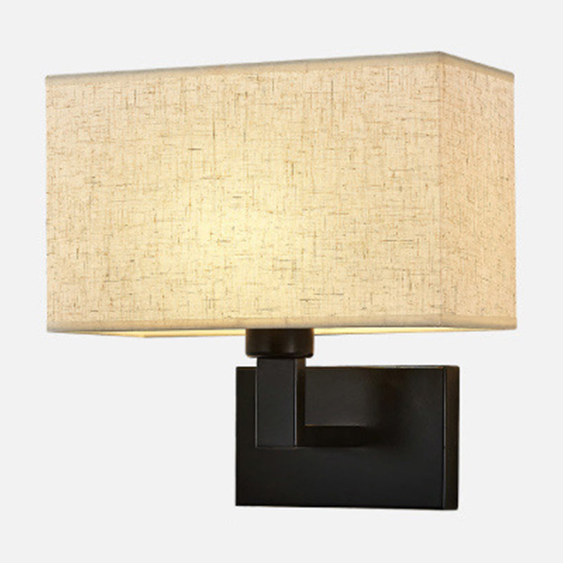 Simple Linen Shade Table Lamp with Adjustable Arm