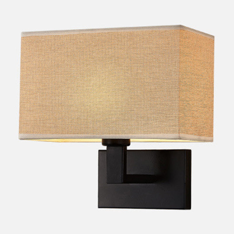 Simple Linen Shade Table Lamp with Adjustable Arm