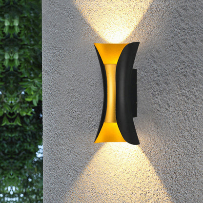 Contemporary 2 Light Metal LED Sconce