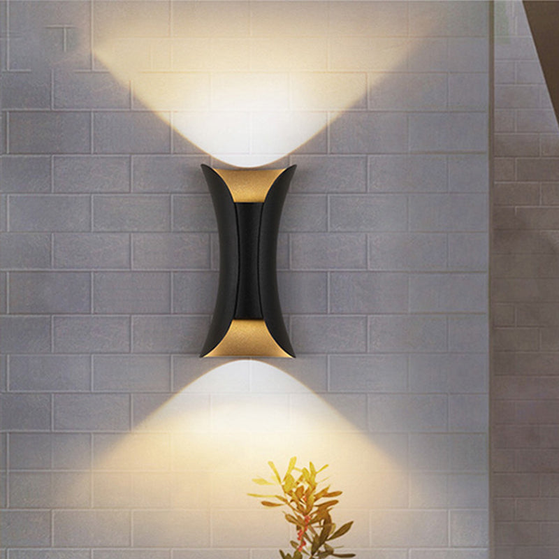 Contemporary 2 Light Metal LED Sconce