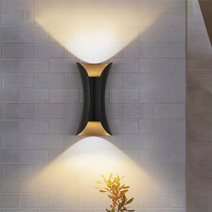 Contemporary 2 Light Metal LED Sconce