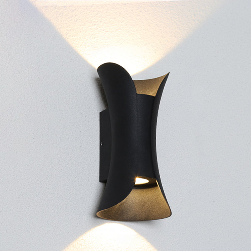Contemporary 2 Light Metal LED Sconce