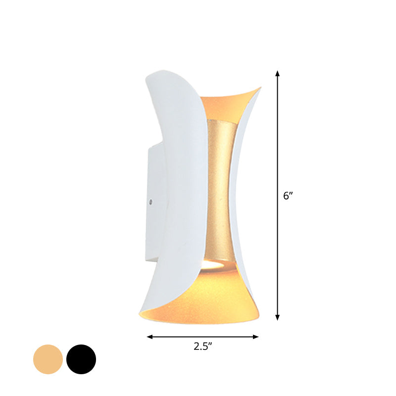 Contemporary 2 Light Metal LED Sconce - Cofik