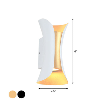 Contemporary 2 Light Metal LED Sconce - Cofik