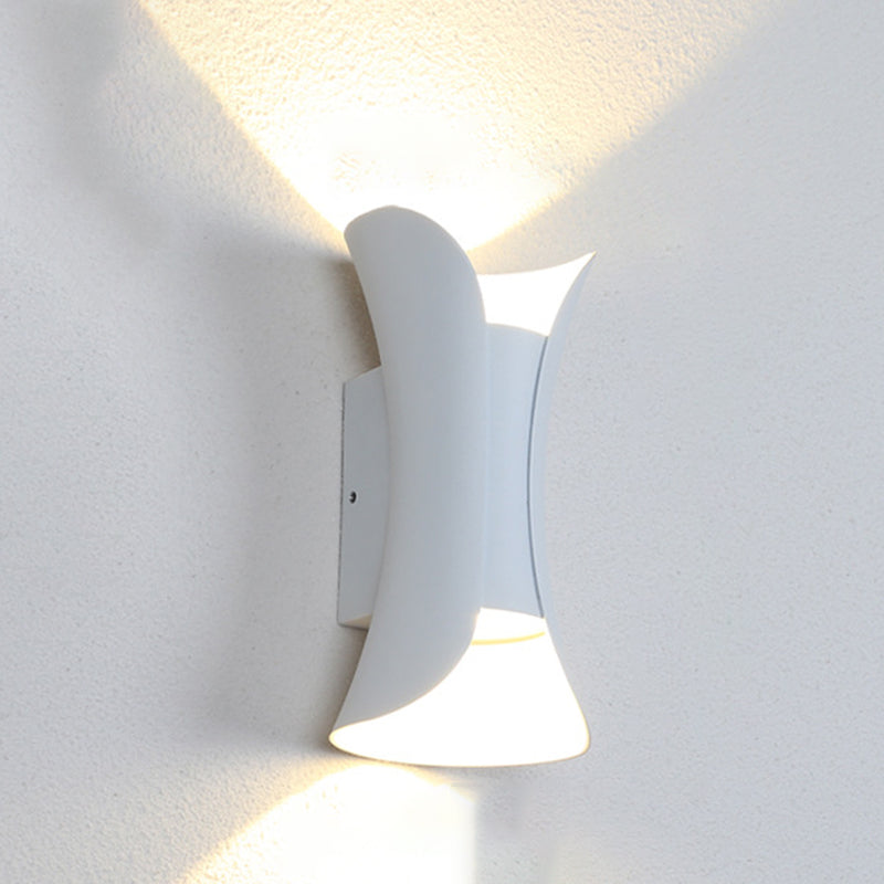 Contemporary 2 Light Metal LED Sconce