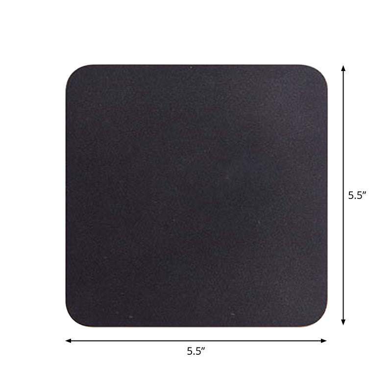 Sleek Black LED Wall Light Modern Aluminum Sconce