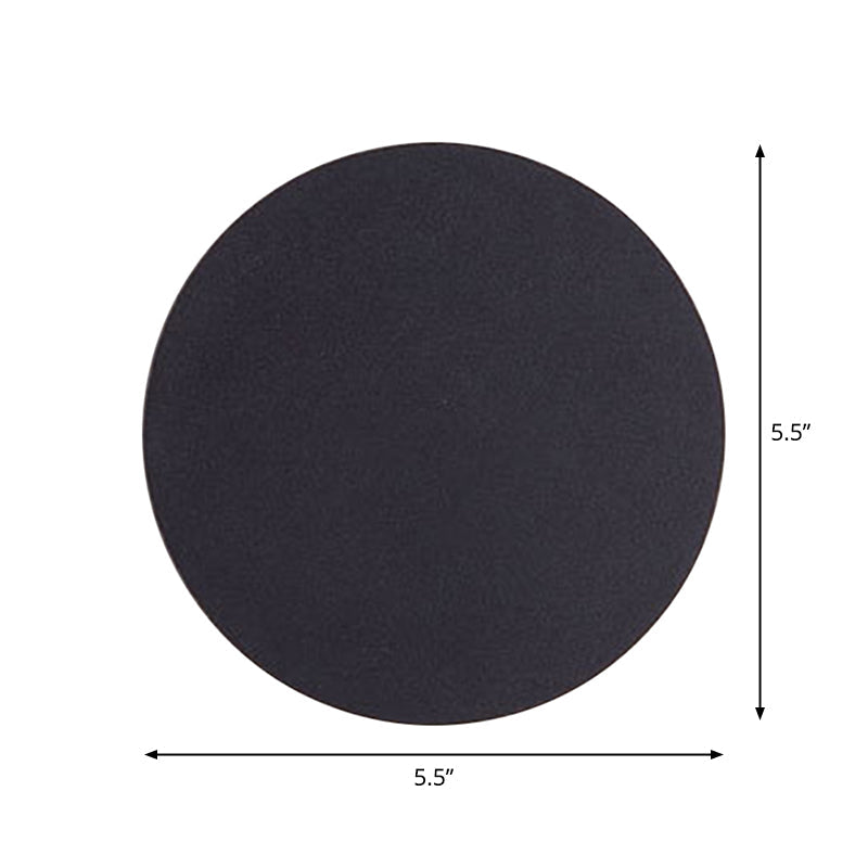 Sleek Black LED Wall Light Modern Aluminum Sconce