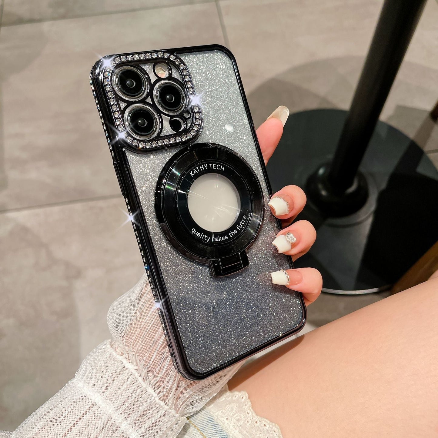 Sparkly Diamond Phone Ring Holder for iPhone