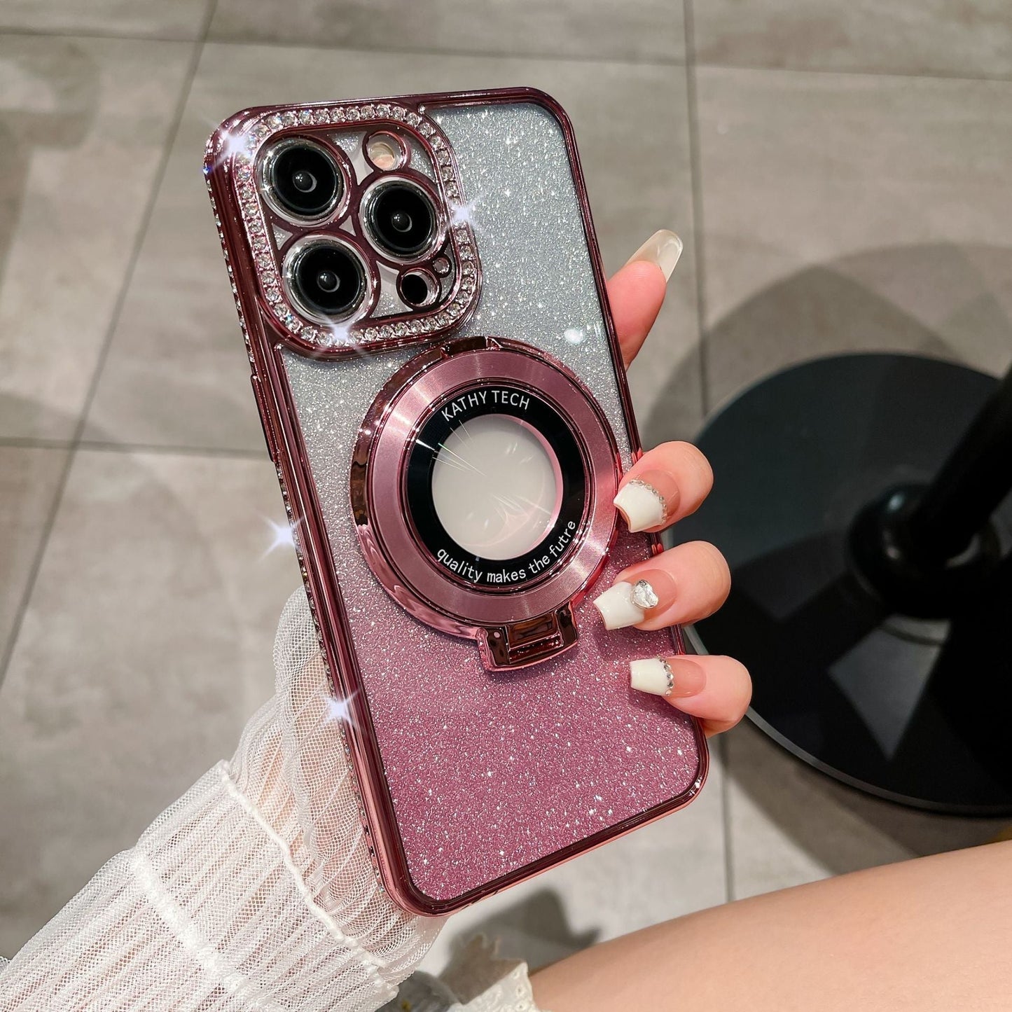 Sparkly Diamond Phone Ring Holder for iPhone