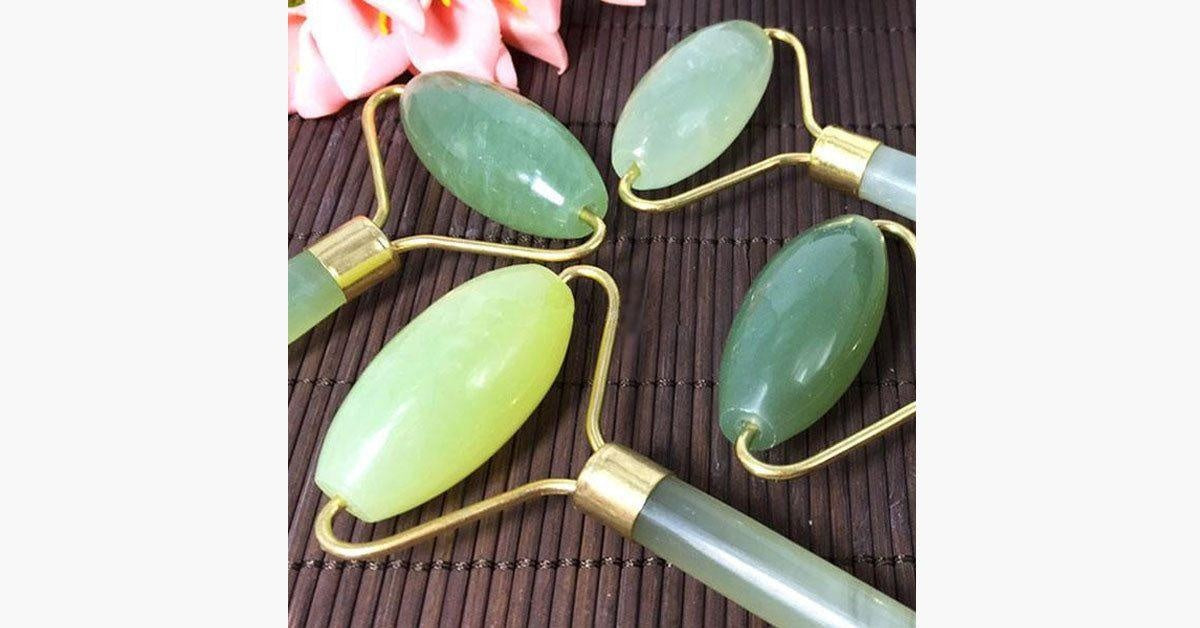 Natural Green Stone Face Roller