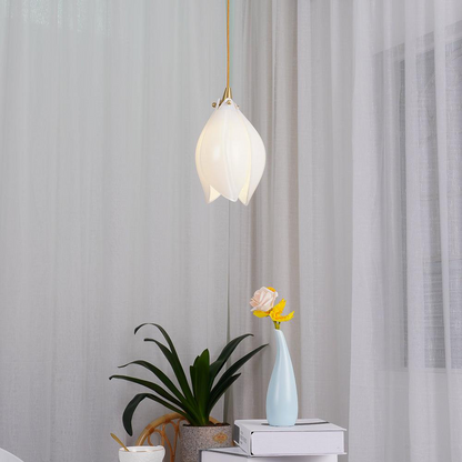 Unique Floral Drop Pendant Light