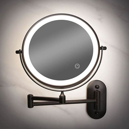 Portable LED Travel Makeup Mirror - 3 Color Modes