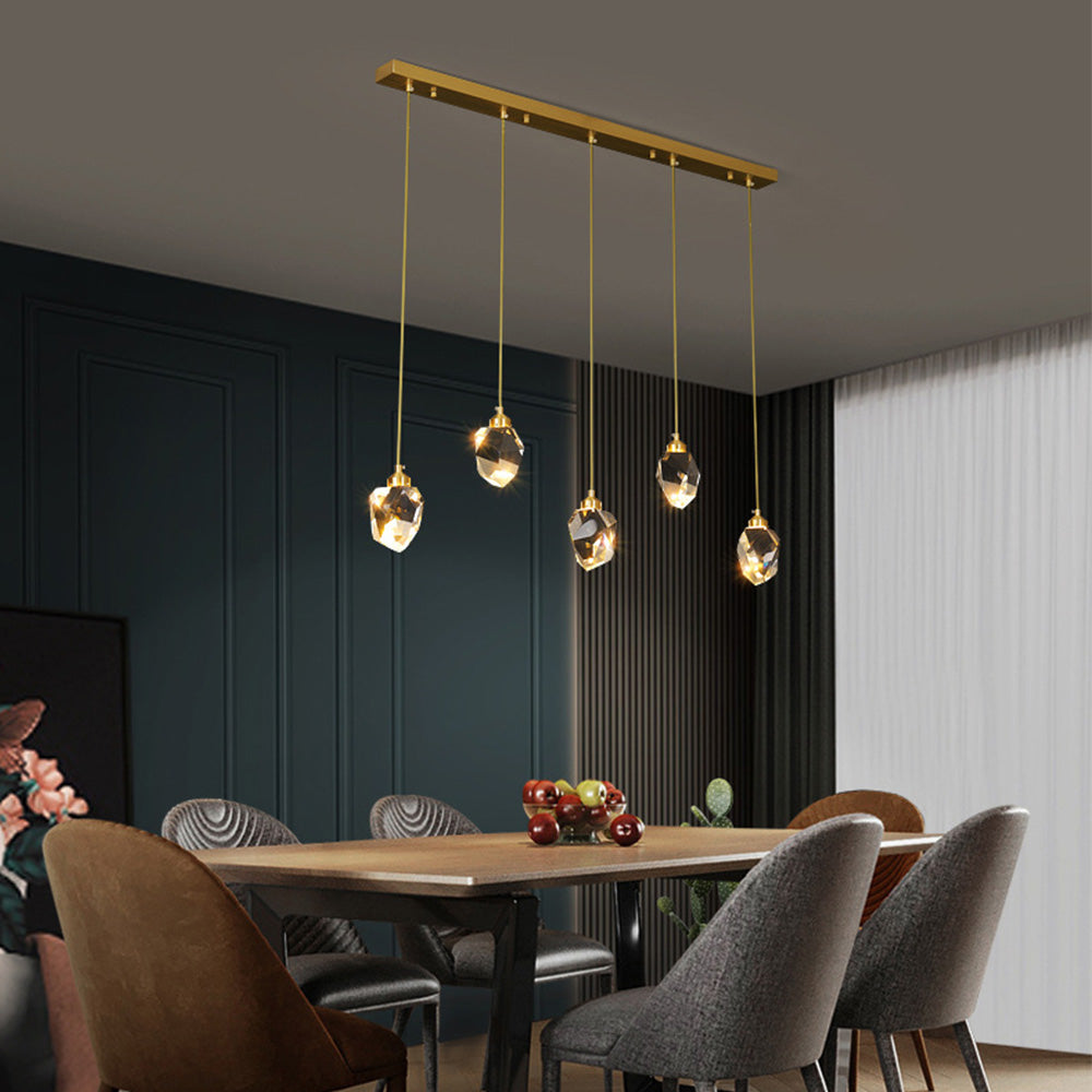 Luxurious Crystal Drop Ceiling Light Fixture