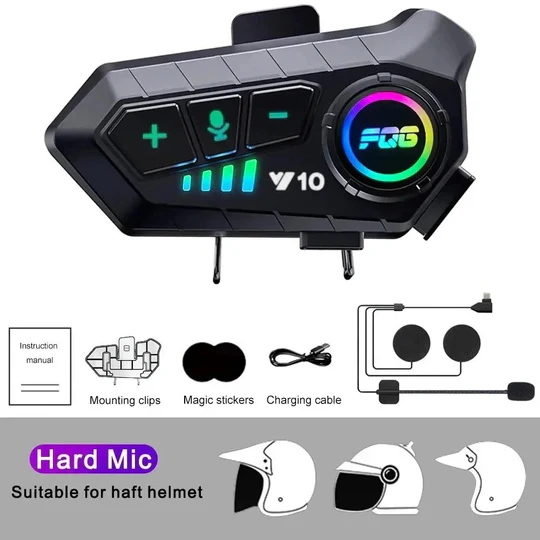 Wireless Bluetooth Motorcycle Headset