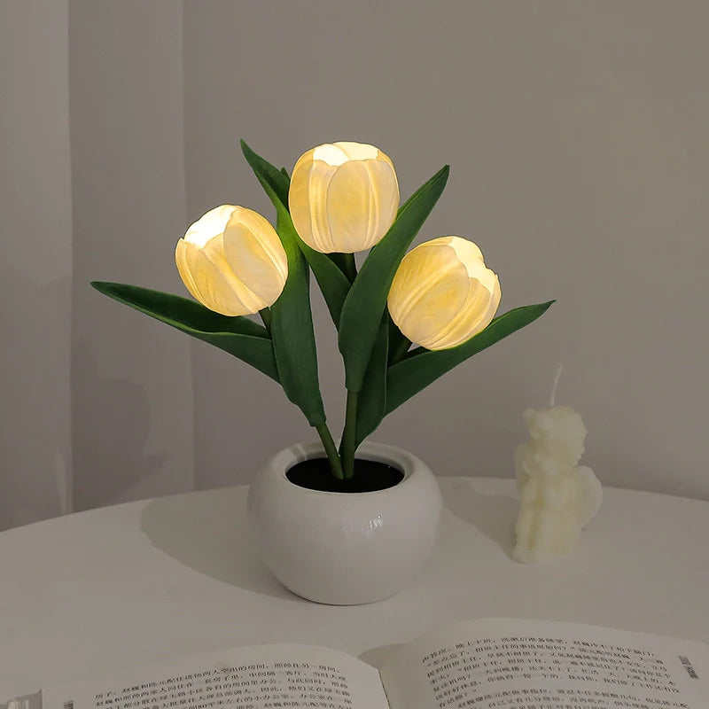 Slim Modern Flower Table Light