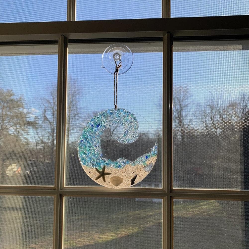 Colorful Glass Wave Coast Decoration