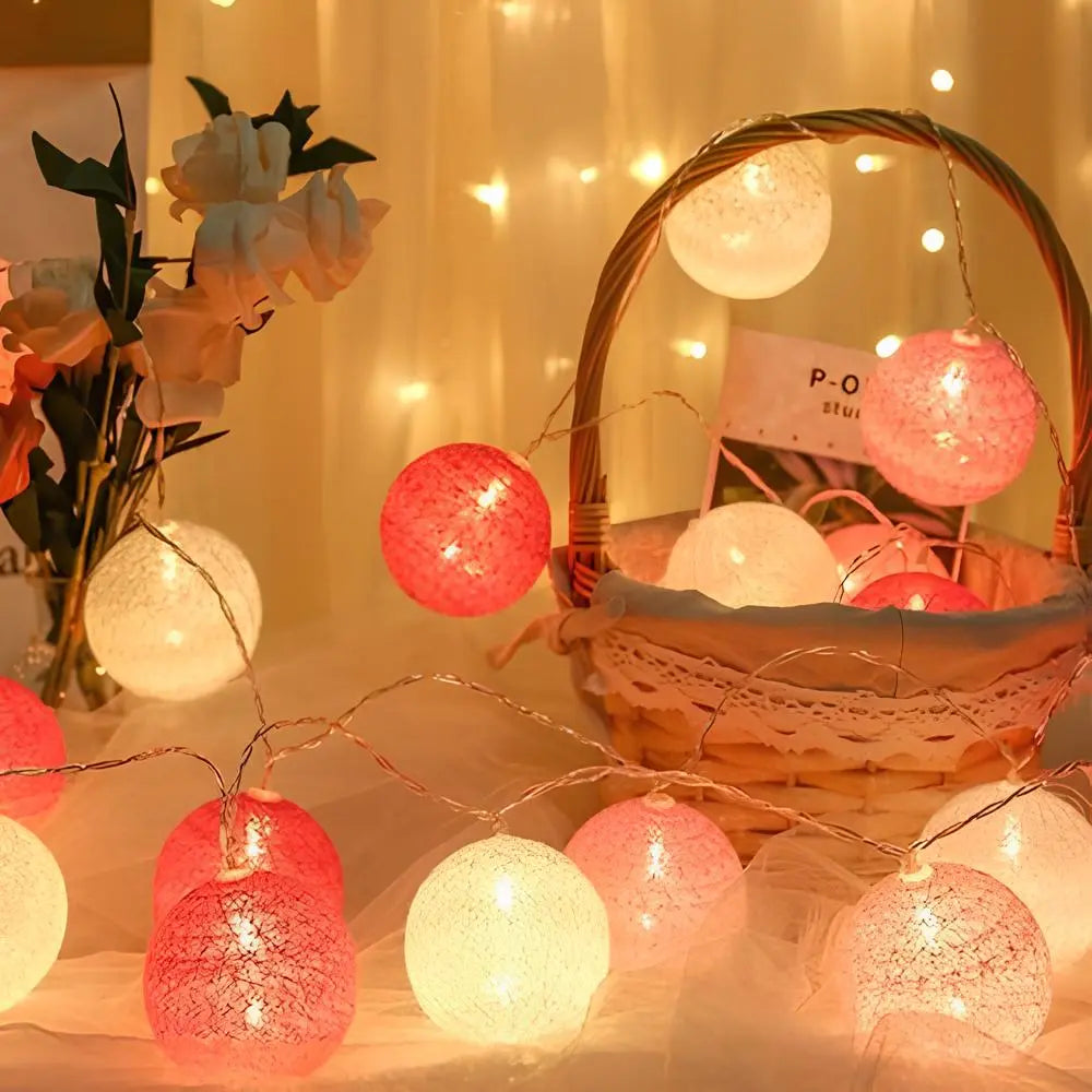 Fluffy White Decorative String