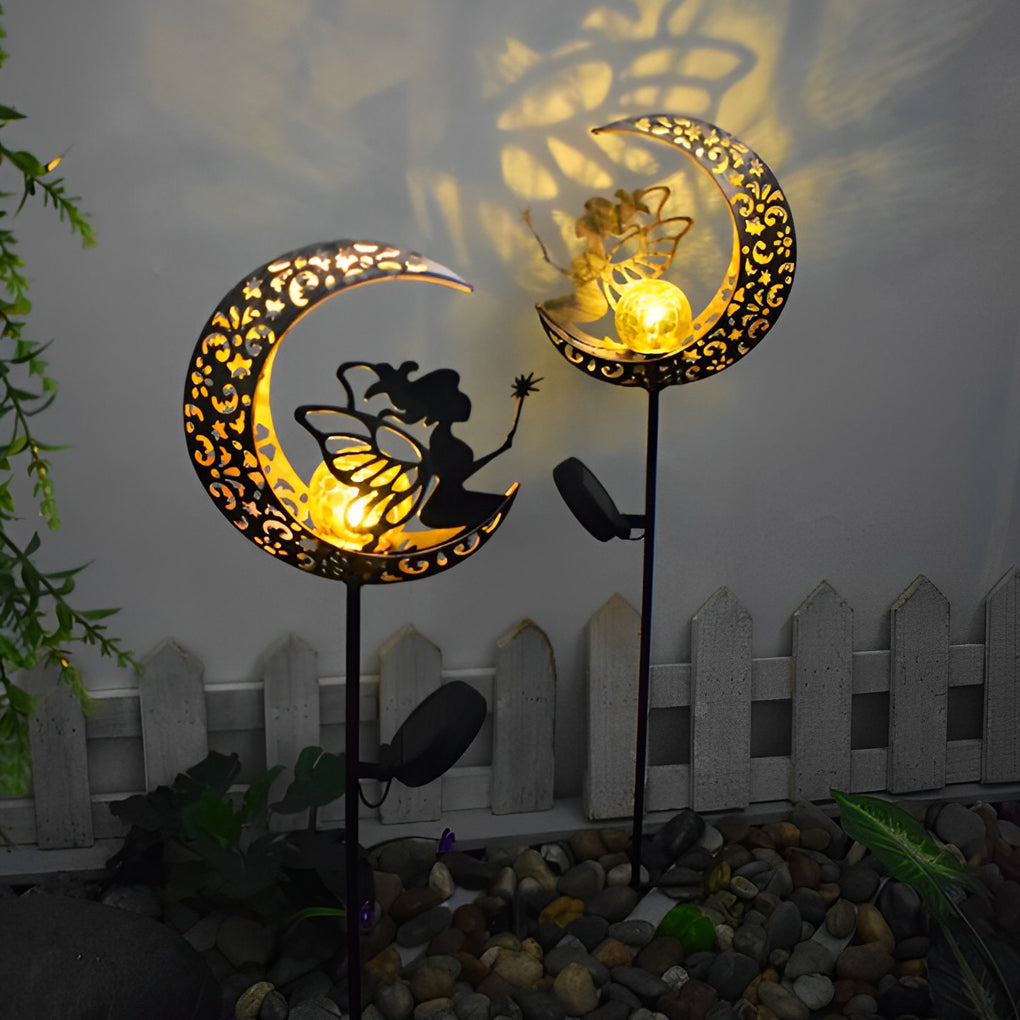 Colorful Outdoor Solar Powered Glass Garden Lights