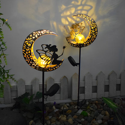 Colorful Outdoor Solar Powered Glass Garden Lights