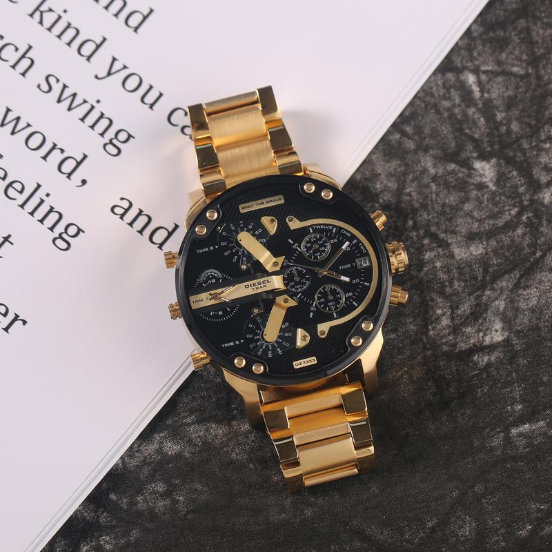 Modern Stainless Steel Quartz Chrono Watch