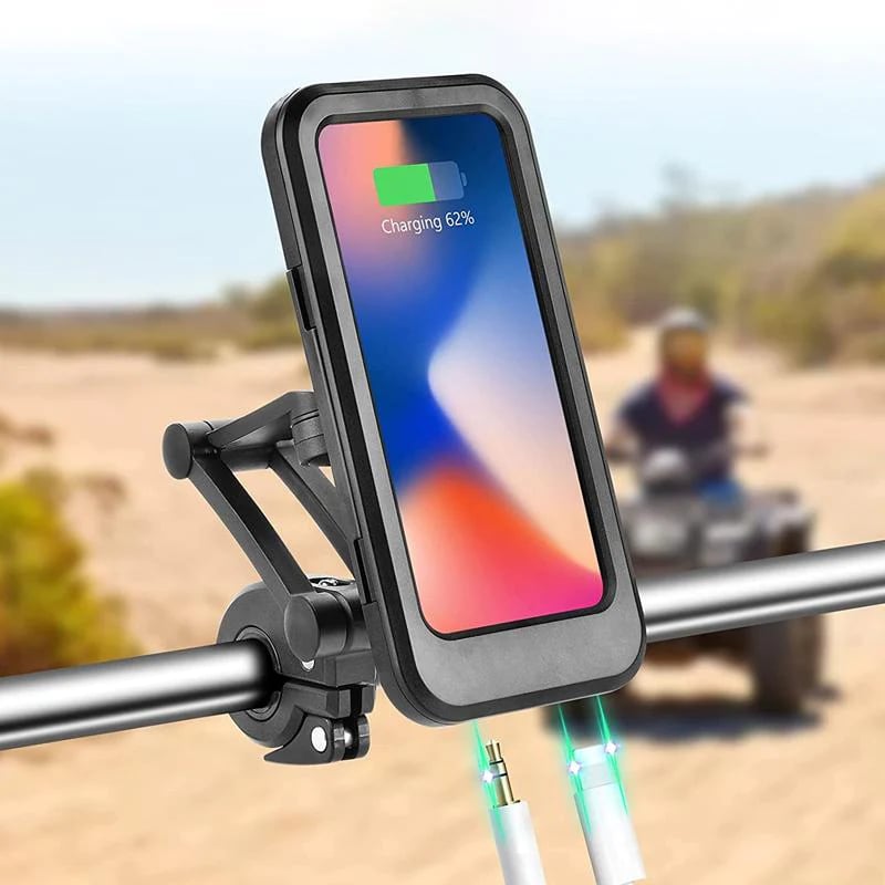 Durable 15W Wireless Bike Phone Holder Mount