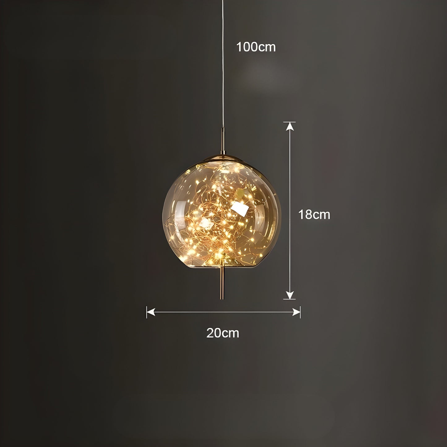 Stylish LED Hanging Star Light Fixture
