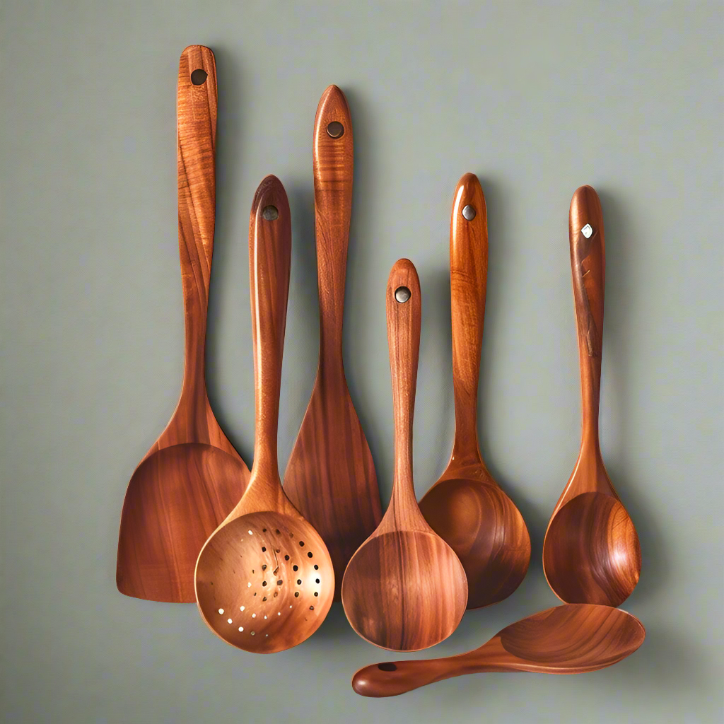 Eco Friendly Solid Wood Kitchen Tool Set