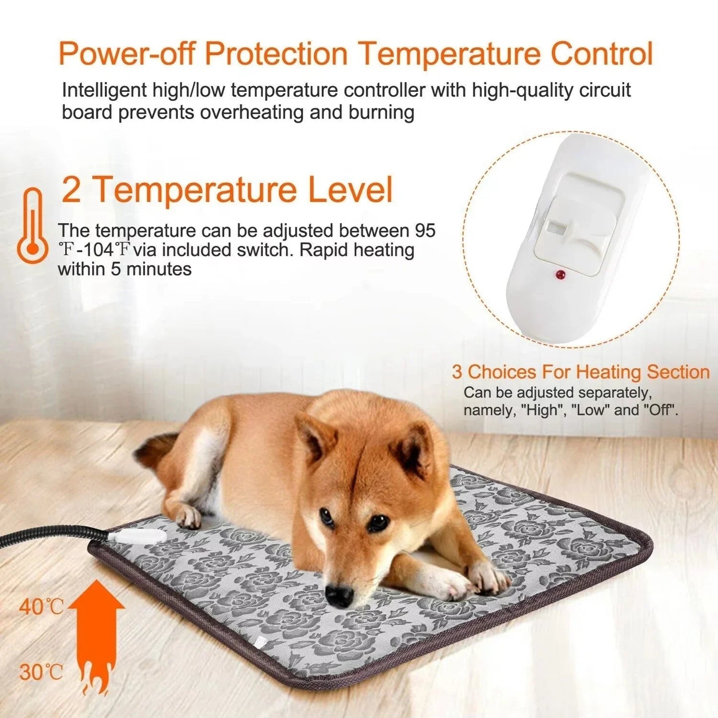 Warm Adjustable Pet Heat Mat
