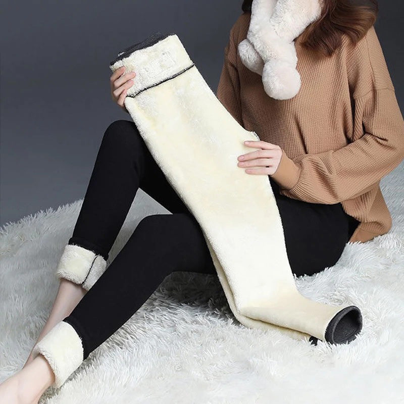 Soft Fleece Lined Winter Leggings - Cofik