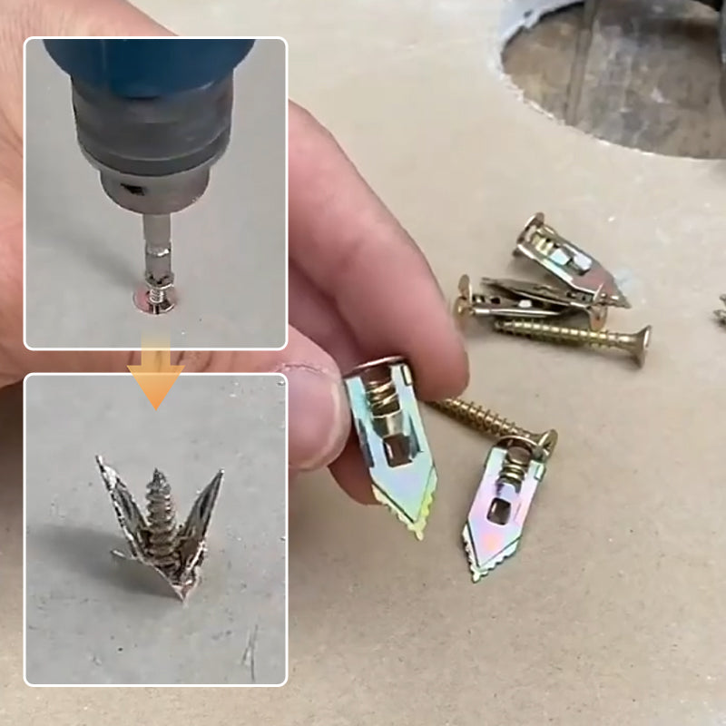 Strong Drywall Anchor Kit with Heavy Duty Zinc Screws - Cofik