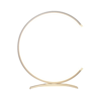 Contemporary Round LED Side Table Lamp