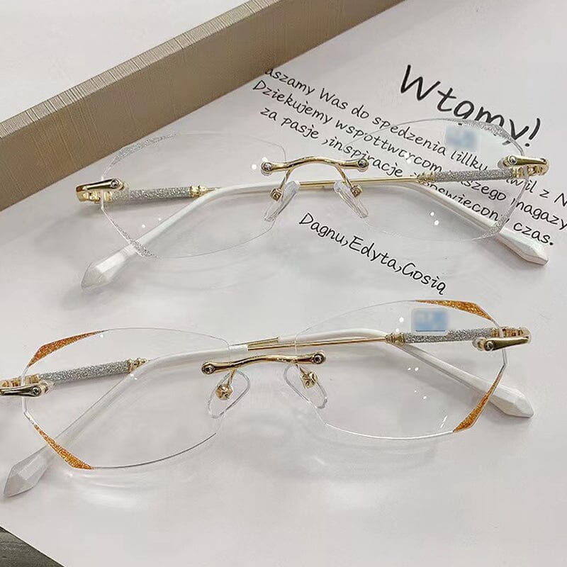 Stylish Rimless Blue Light Blocking Readers