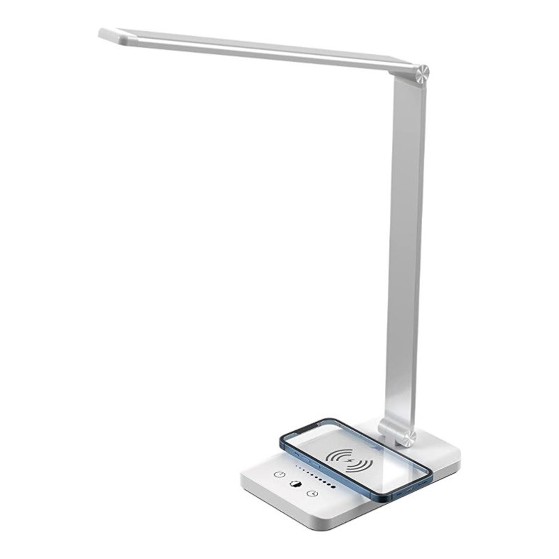 Compact Dimmable LED Desk Lamp with USB Port