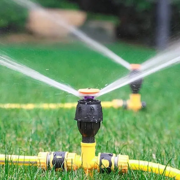 Rotating Lawn Sprinkler System – Adjustable Water Sprayer