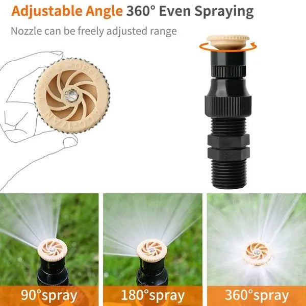 Rotating Lawn Sprinkler System – Adjustable Water Sprayer