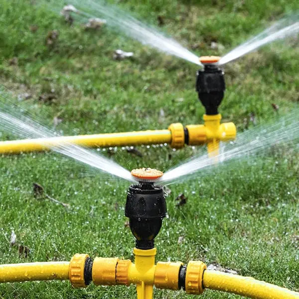 Rotating Lawn Sprinkler System – Adjustable Water Sprayer