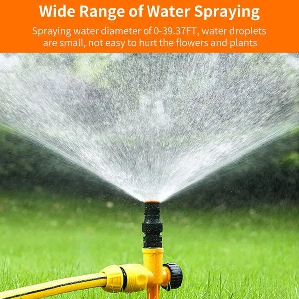 Rotating Lawn Sprinkler System – Adjustable Water Sprayer