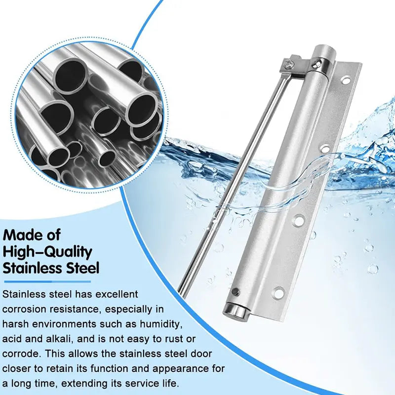 Easy Fit Automatic Door Hinge - Quiet and Secure