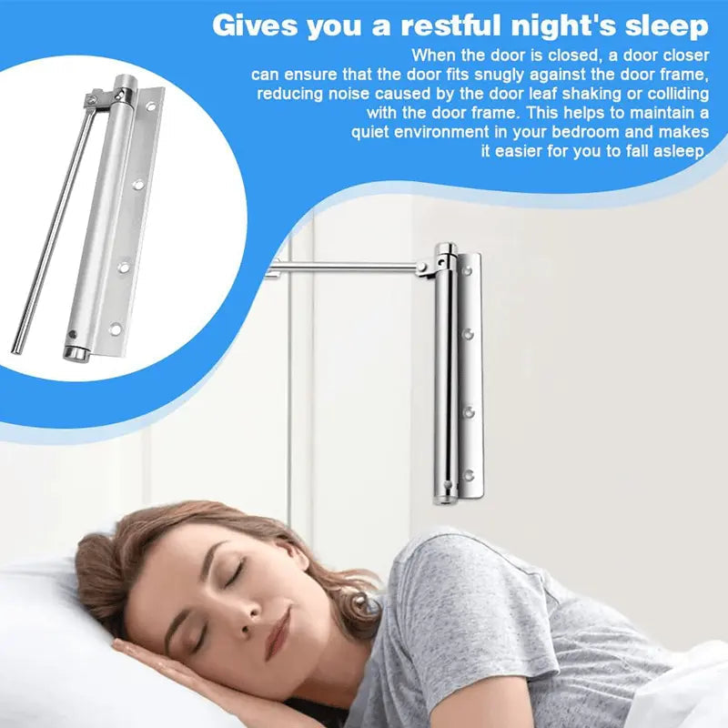 Easy Fit Automatic Door Hinge - Quiet and Secure