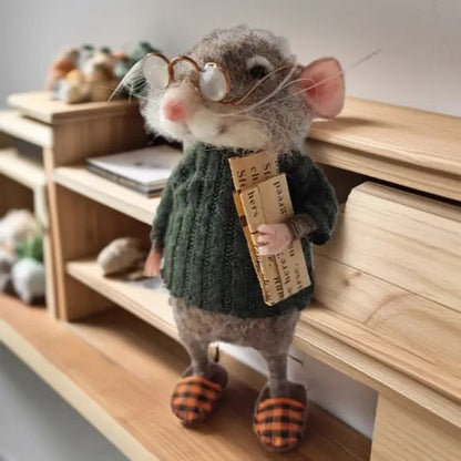 Whimsical Felt Mouse Home Decor