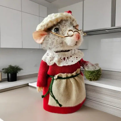 Whimsical Felt Mouse Home Decor